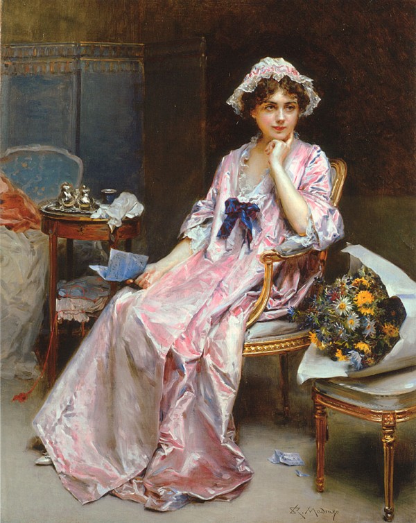 The reluctant mistress by Ricardo de Madrazo y Garreta